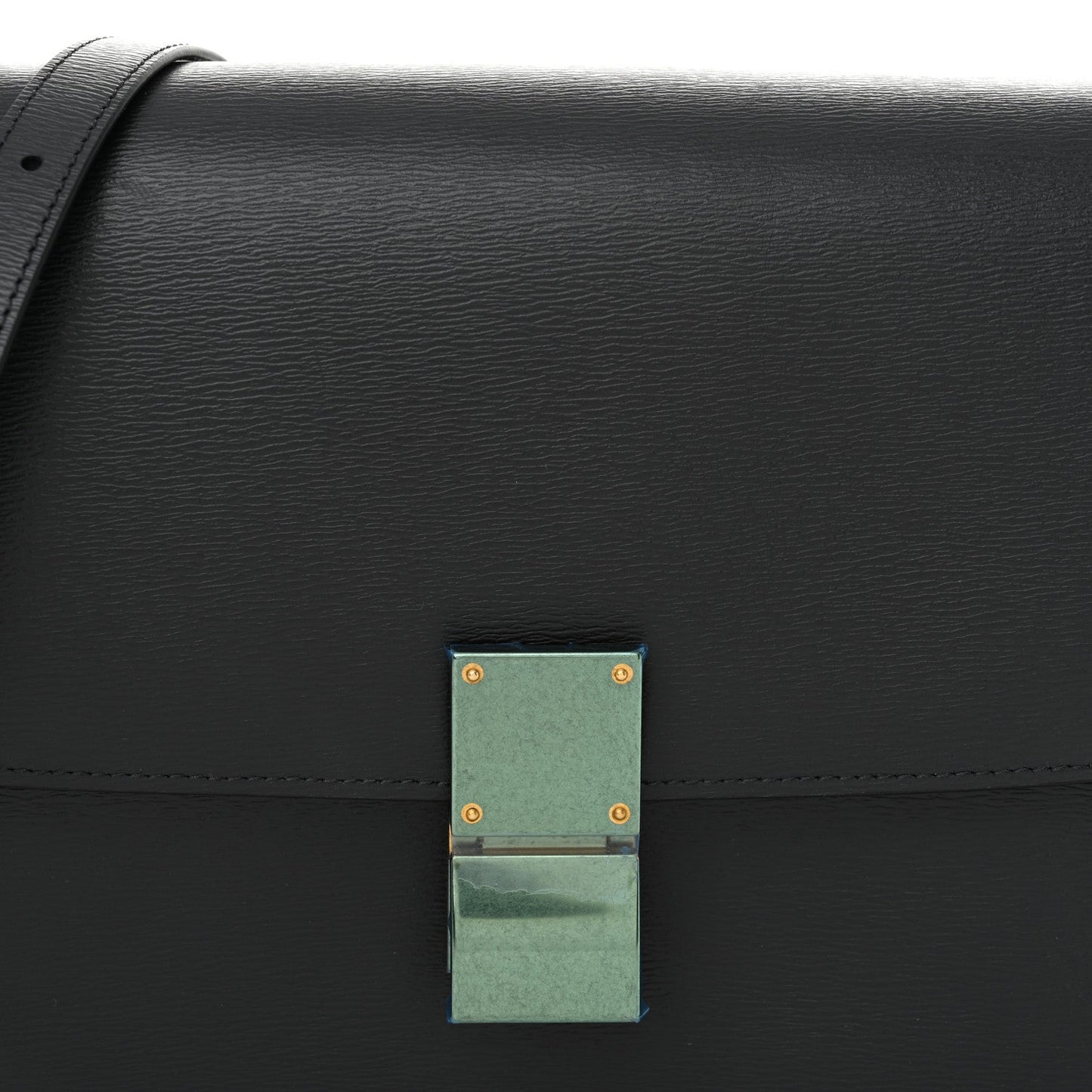 Liege Calfskin Medium Classic Box Flap Bag Anthracite