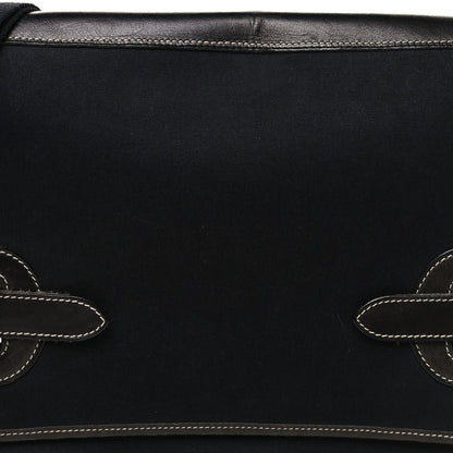 Toile Officier Buenaventura Messenger Bag Black