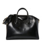 Shiny Lord Calfskin Medium Antigona Black