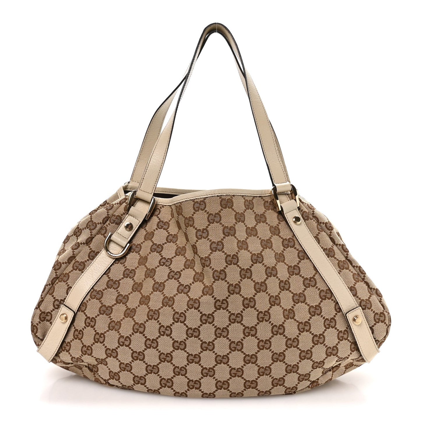 Monogram Medium Abbey Shoulder Bag Off White