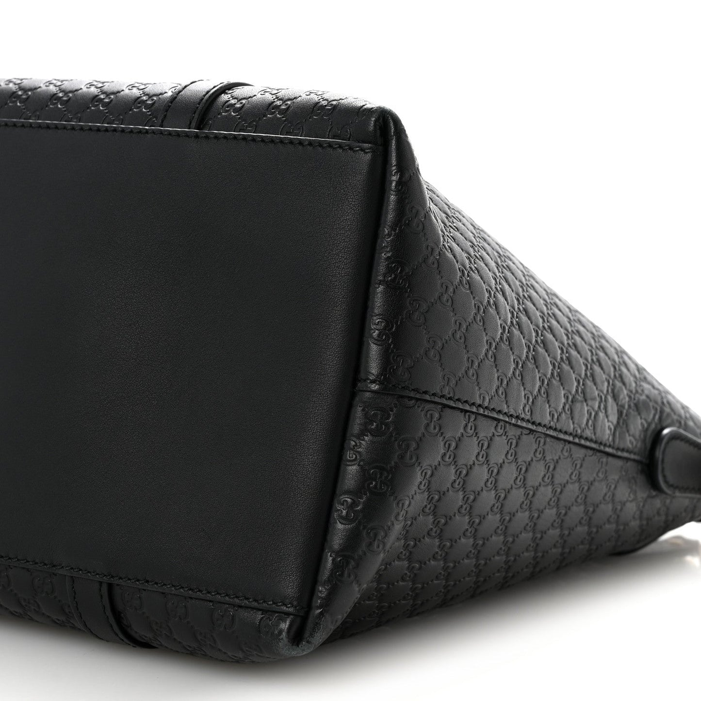 Soft Microguccissima Dome Satchel Black
