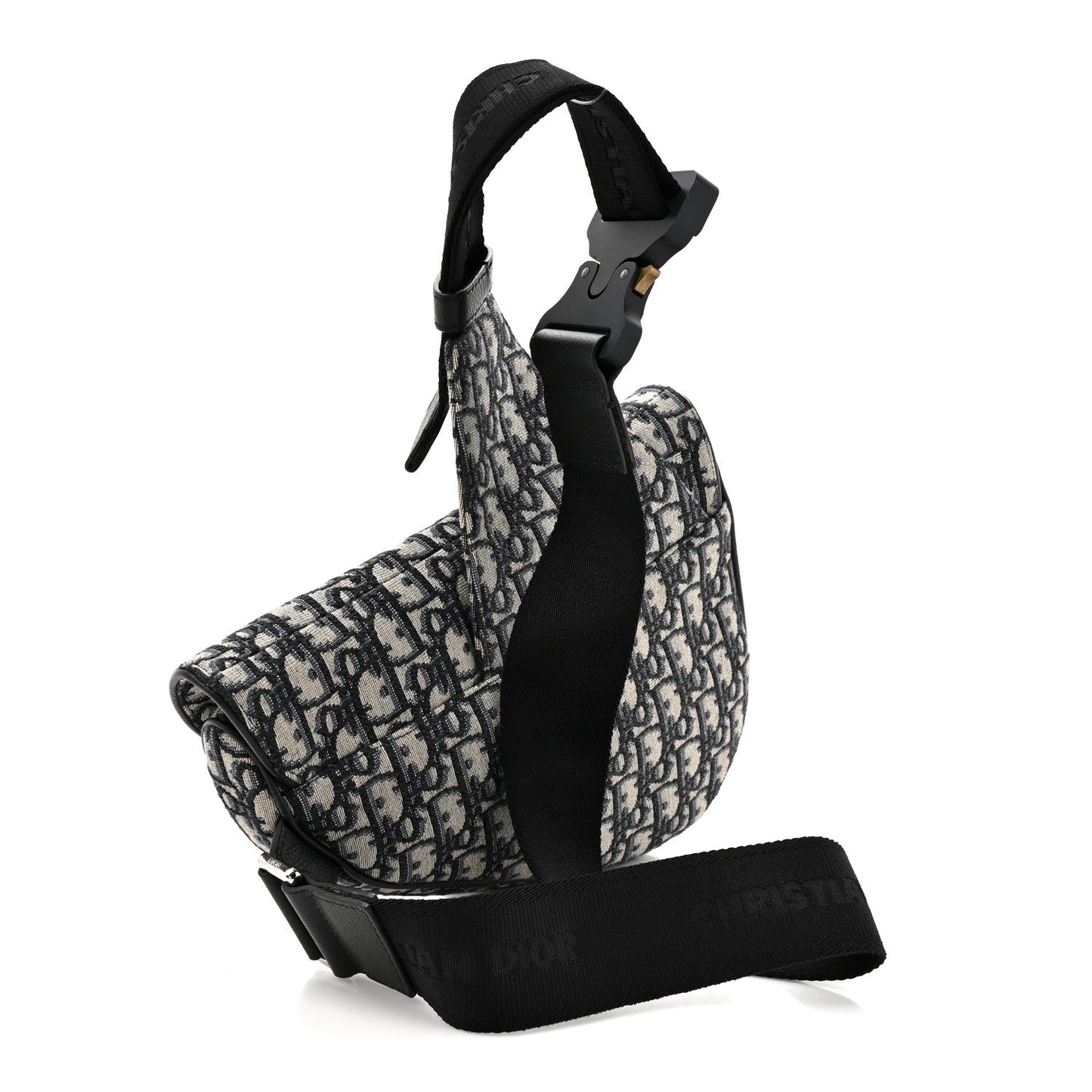 Oblique Mens Saddle Bag Blue