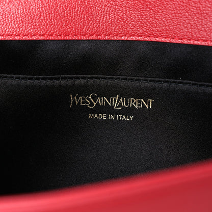 Calfskin Monogram Large Belle De Jour Clutch Red