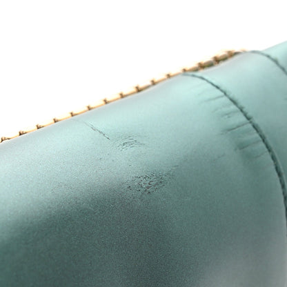 Iridescent Calfskin Serpenti Forever Shoulder Bag Emerald Green