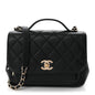 Caviar Quilted Medium Business Affinity Flap Black