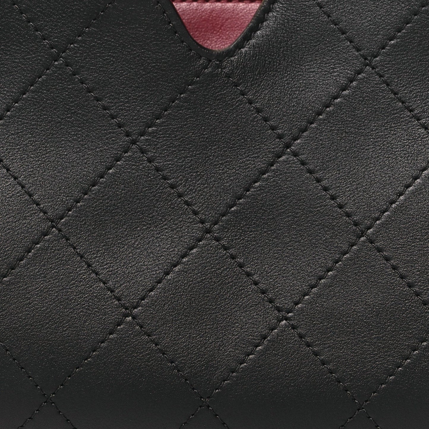 Calfskin Chic Lady Small Shopping Tote Black