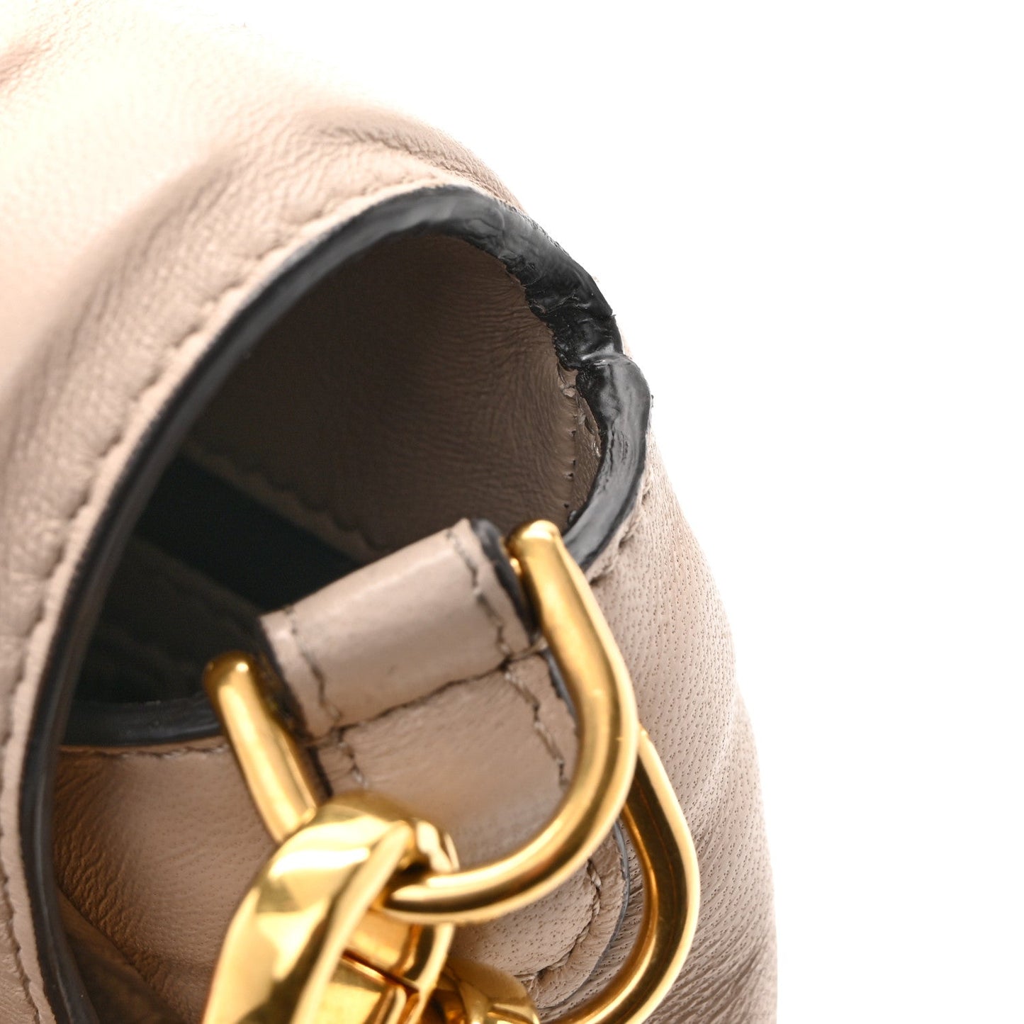 Nappa FF 1974 Embossed Baguette Camelia