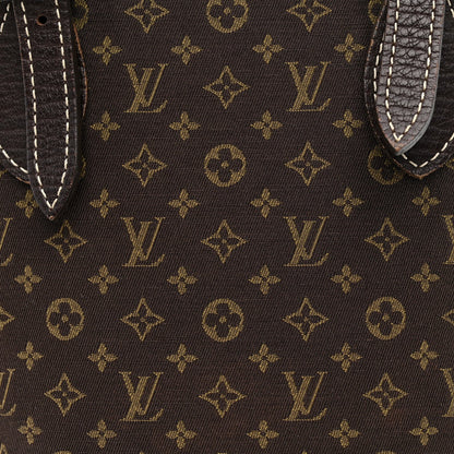 Mini Lin Monogram Bucket Bag Ebene
