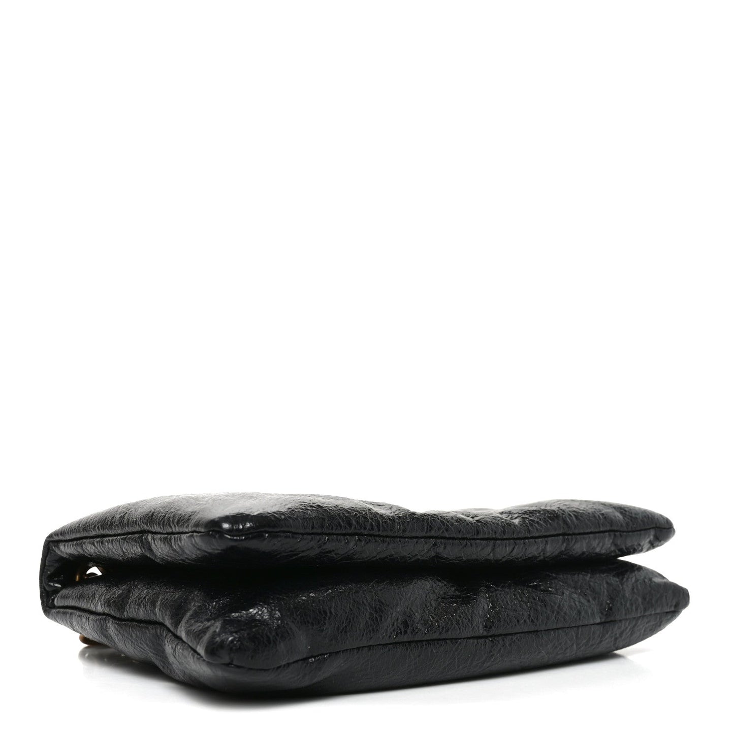 Arena Puffy Monaco Chain Shoulder Bag Black