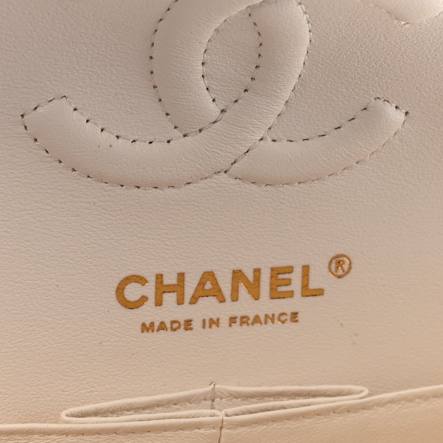 Caviar Quilted Small Double Flap White