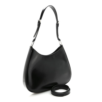 Spazzolato Cleo Adjustable Strap Shoulder Bag  Black