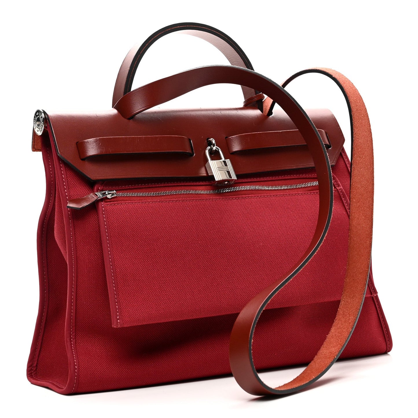Vache Hunter Toile Herbag Zip 31 PM Rouge H Brique