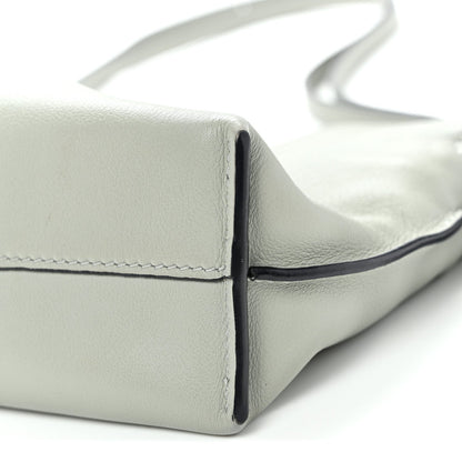 Calfskin Mini Flamenco Knot Clutch Ash Grey