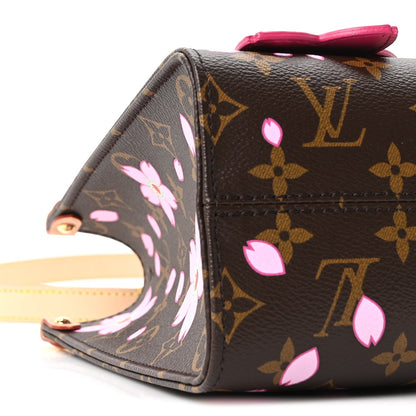 LV X TM Monogram Cherry Blossom Onthego PM Sakura Brown
