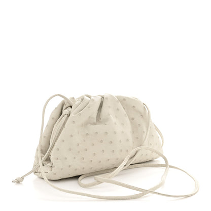 Ostrich The Mini Pouch White