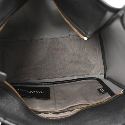 Grained Calfskin Medium The Tote Bag Black