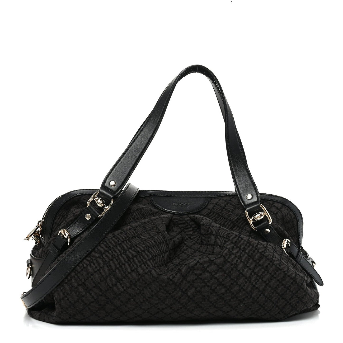 Diamante Bridle Tote Dark Brown