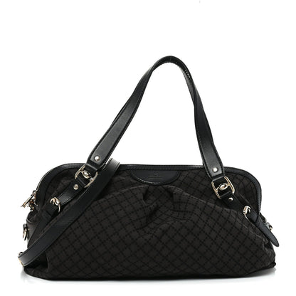 Diamante Bridle Tote Dark Brown