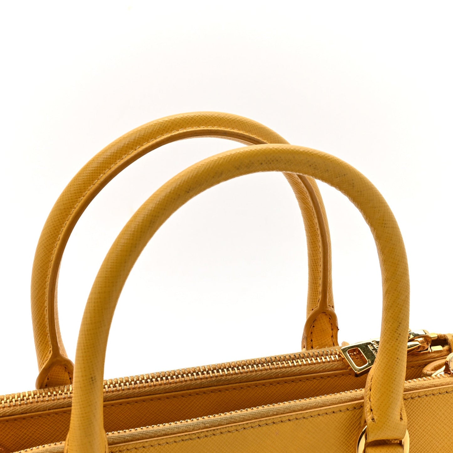 Saffiano Lux Small Galleria Double Zip Tote Soleil