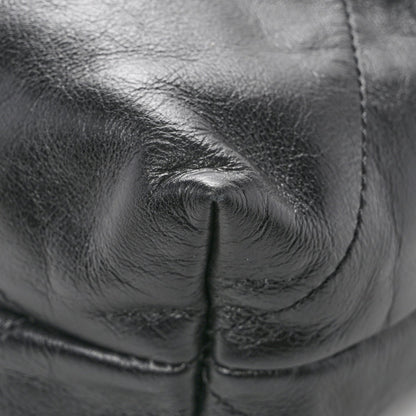 Shiny Calfskin Quilted Chanel 22 Black