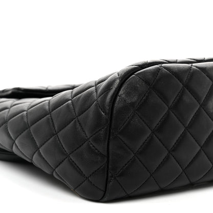 Lambskin Quilted Small Urban Spirit Backpack Black