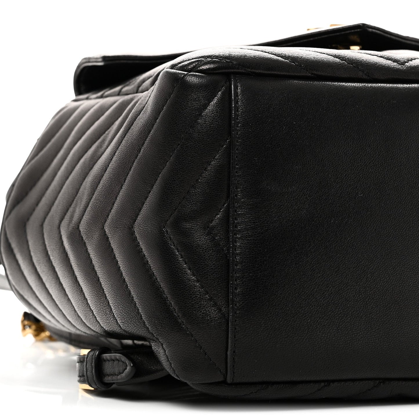 Lambskin Matelasse Monogram Joe Backpack Black