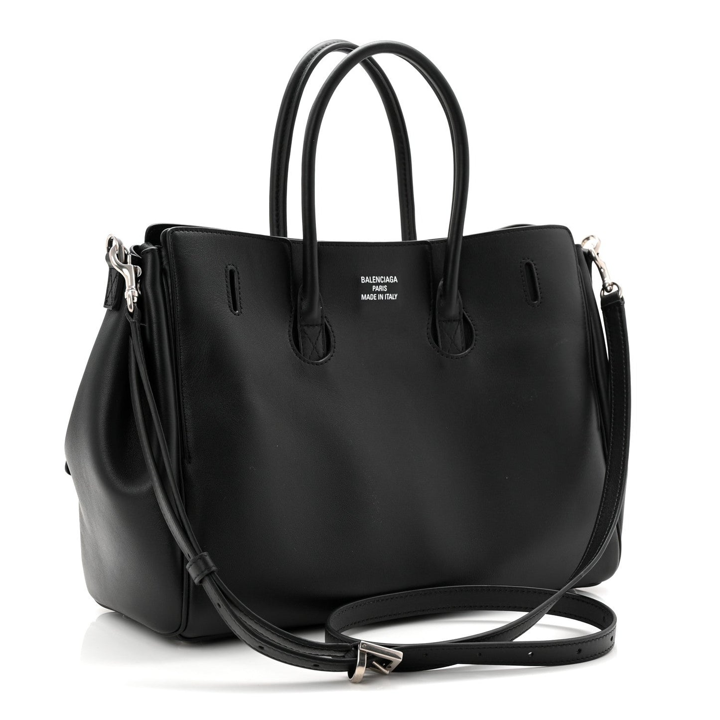 Smooth Calfskin Small Bel Air Carry All Bag Black