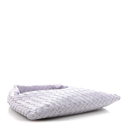 Calfskin Intrecciato Small Hop Oyster Lilac