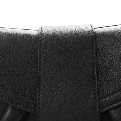 Supple Grained Calfskin Medium Polly Black