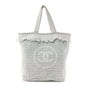 Terry Cotton CC Beach Tote Towel Set Light Grey