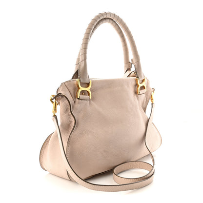 Calfskin Medium Marcie Satchel Abstract White