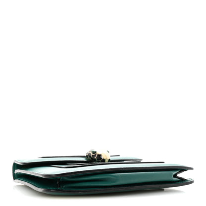 Calfskin Small Serpenti Forever Snake Strap Crossbody Bag Emerald Green