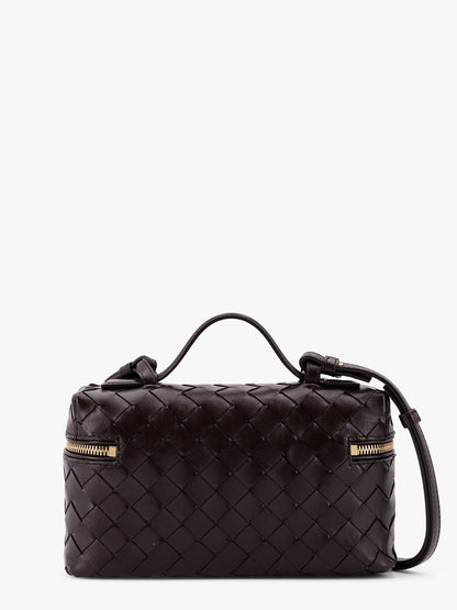 Bottega Veneta Women Bang Bang Leather Shoulder Bag With Intrecciato Pattern