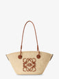 Loewe Women Paula's Ibiza Anagram Palm Leaf And Leather Shoulder Bag