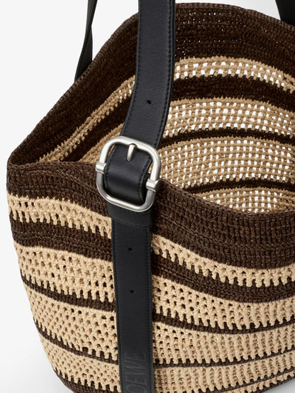 Loewe Men Paula's Ibiza Two-Tone Raffia Loop Shopping Bag