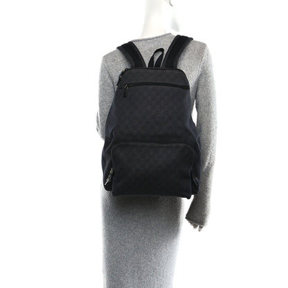Denim Monogram Medium Backpack Black