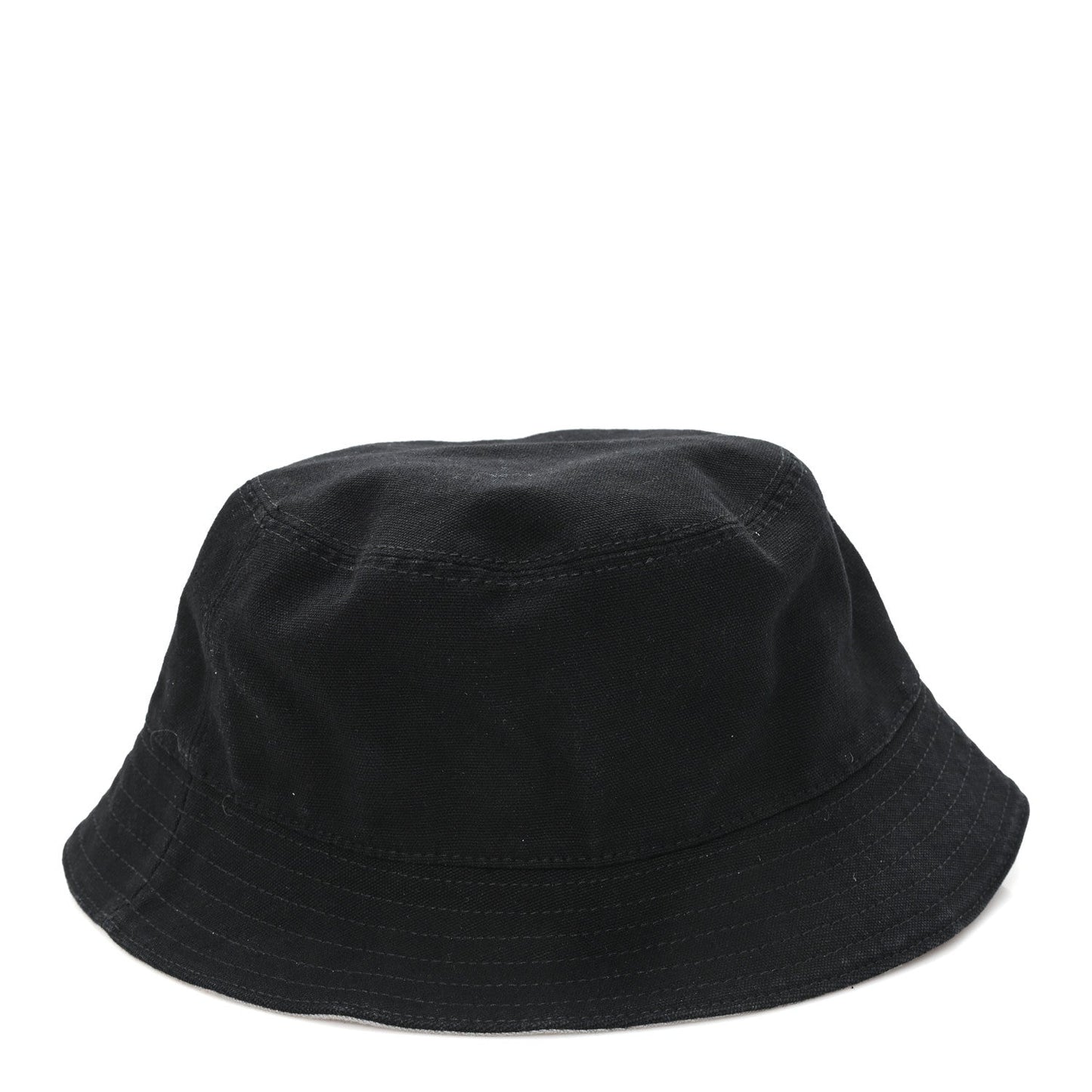 Cotton Logo Bucket Hat S Black