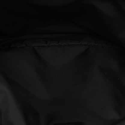Nylon 80s Logo Patch Belt Bag Black