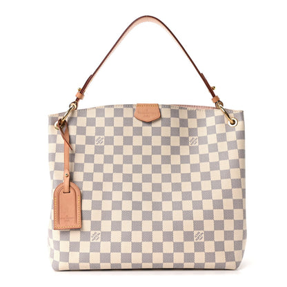 Damier Azur Graceful PM Rose Ballerine