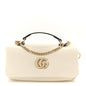 Lambskin Mini GG Milano Top Handle Shoulder Bag White