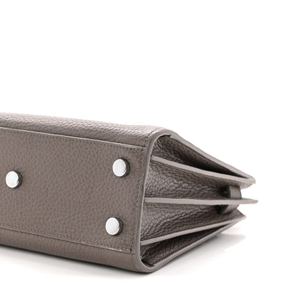 Grained Calfskin Baby Sac De Jour Fog