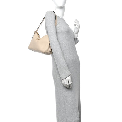 Soft Calfskin Medium Aimee Shoulder Bag Travertine