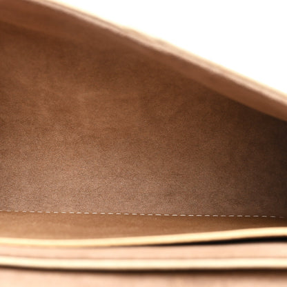 Metallic Calfskin Love Note Gold Silver