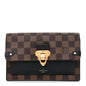 Damier Ebene Vavin Chain Wallet Black
