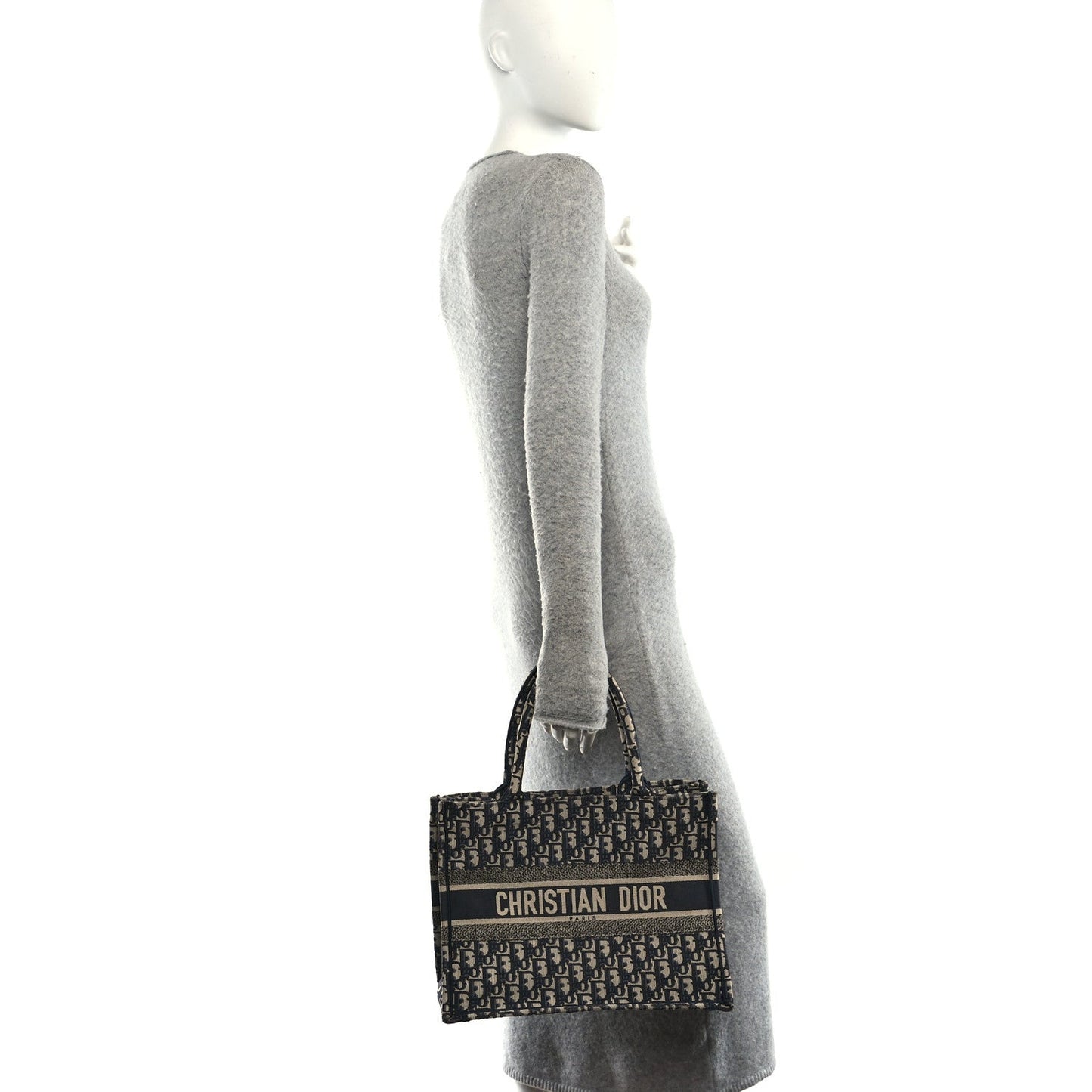 Oblique Medium Book Tote Blue Multicolor
