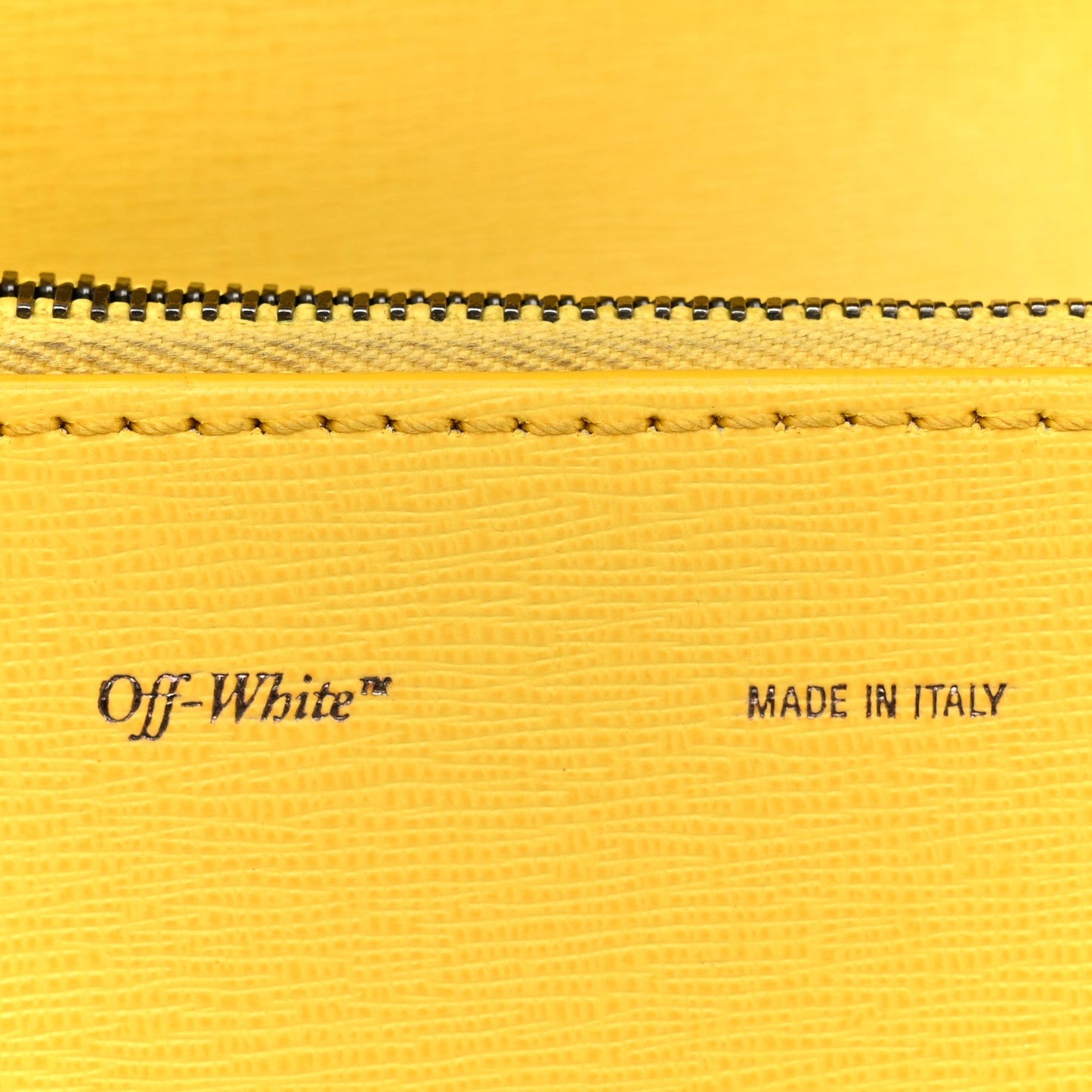 Calfskin Mini Binder Clip Bag Yellow