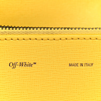 Calfskin Mini Binder Clip Bag Yellow