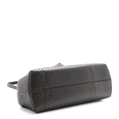 Snakeskin Small Fendi First Brown