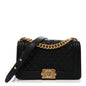 Caviar Quilted Medium Boy Flap Black