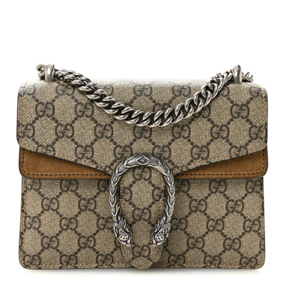 GG Supreme Monogram Mini Dionysus Shoulder Bag Taupe